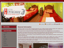 Tablet Screenshot of hostelhemingway.com